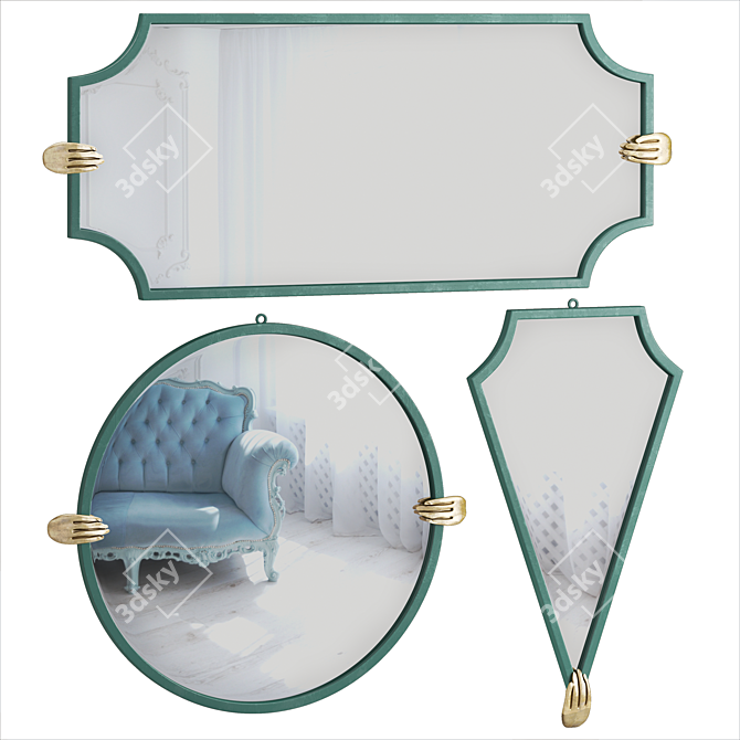 Stylish SIGMA L2 Mirrors 3D model image 1