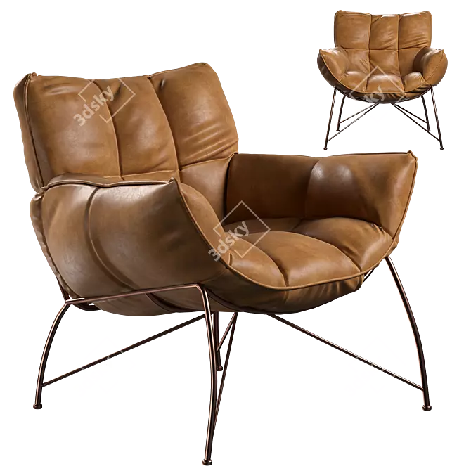 Modern Armchair 3D Model PH-7095 3D model image 1