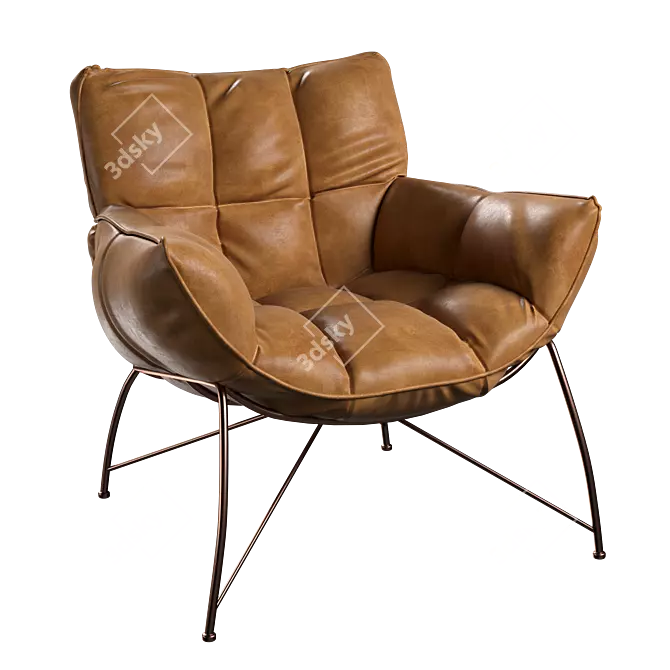 Modern Armchair 3D Model PH-7095 3D model image 2