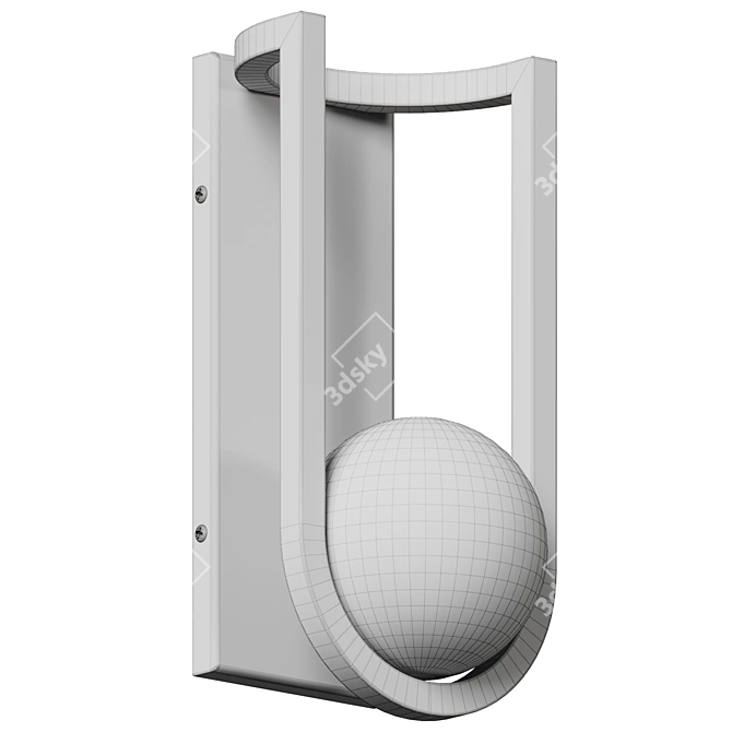 Devon Outdoor LED Wall Sconce 3D model image 4