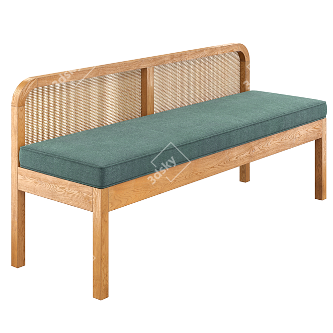 PBR-Optimized Scillia Loveseat 3D model image 2