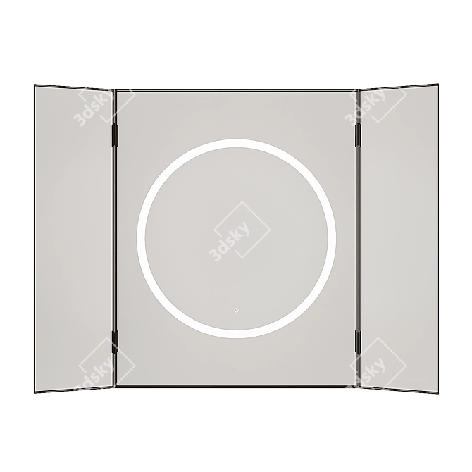 Illuminated Vanity Mirror with Bonus 3D model image 1