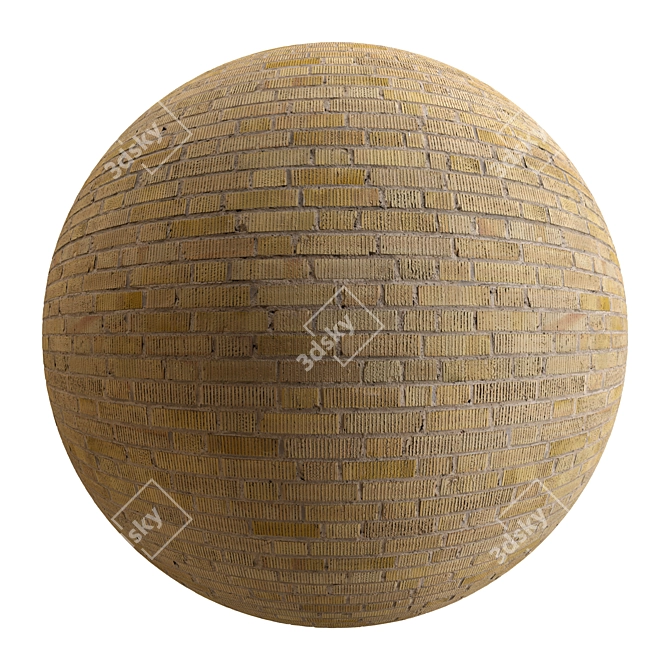 Displacement Modifier Brick Texture Set 3D model image 1