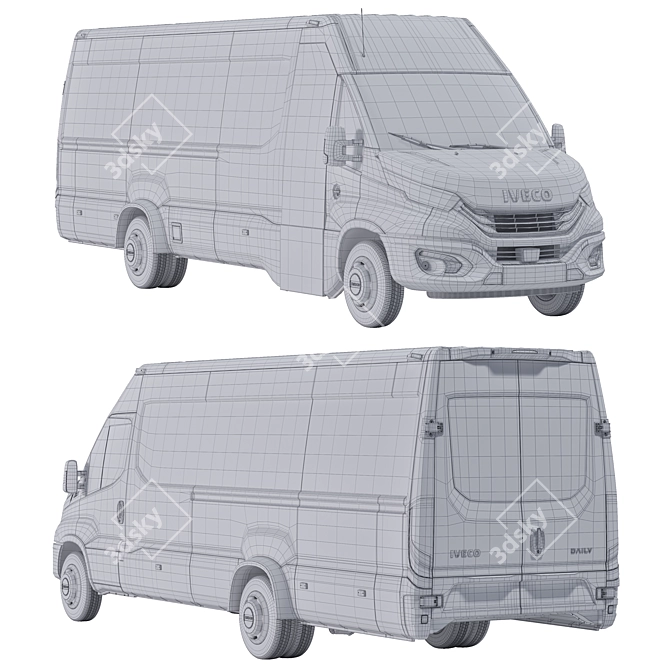 Iveco Daily Vehicle 3D Models 3D model image 3