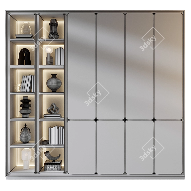 Modern Decor Cabinet Unit 3D model image 2