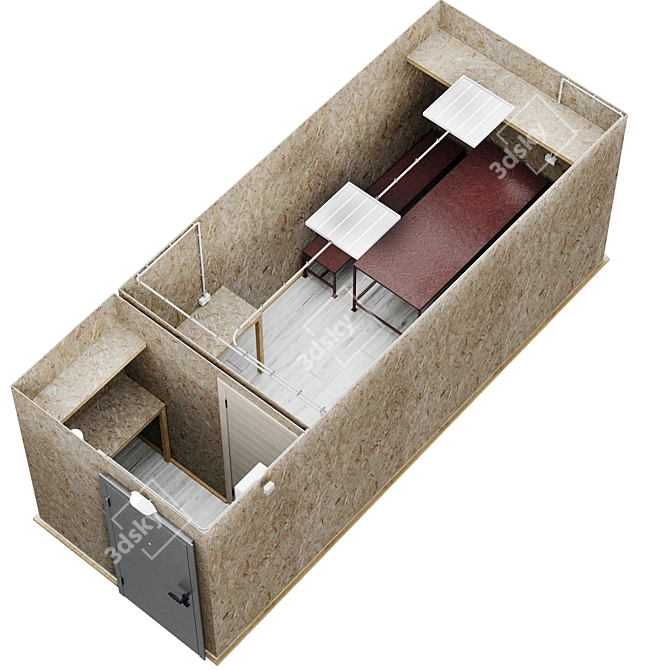 Modular Living Unit BK-1 3D model image 7