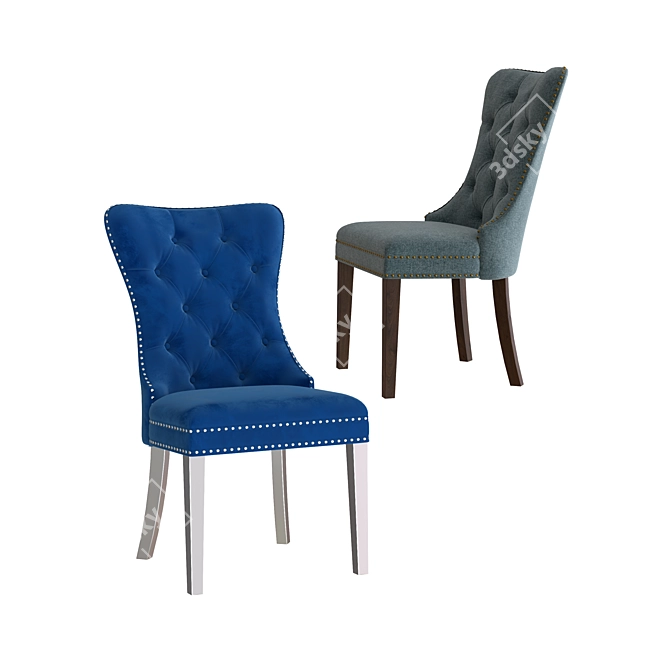 Modern Rocking Side Chair 3D model image 2