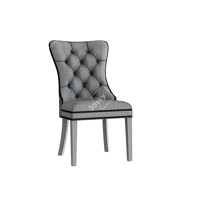 Modern Rocking Side Chair 3D model image 5