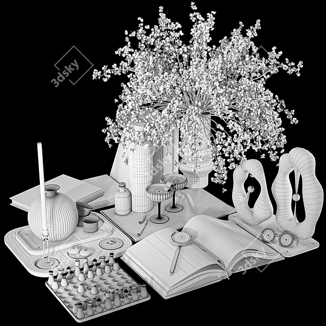 Decorative Set with 3D Models 3D model image 5