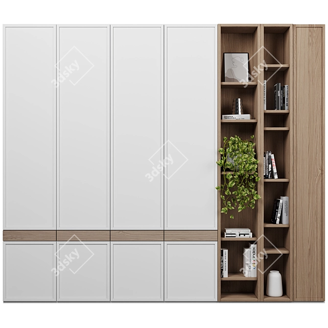  Modular Wardrobe 3D Model 3D model image 1