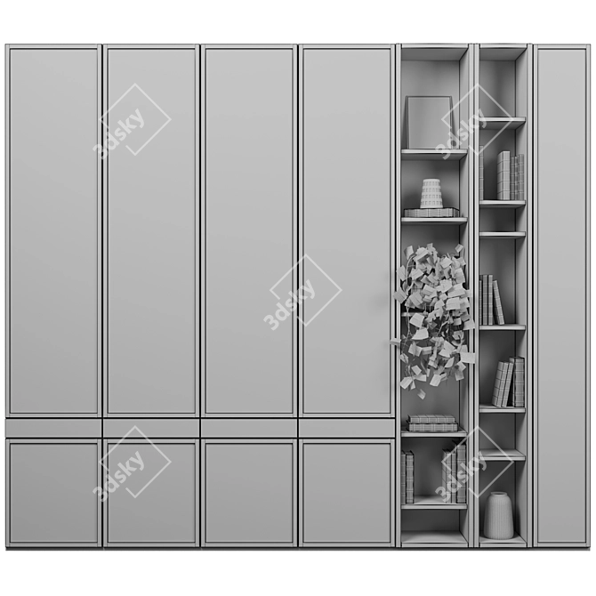  Modular Wardrobe 3D Model 3D model image 3