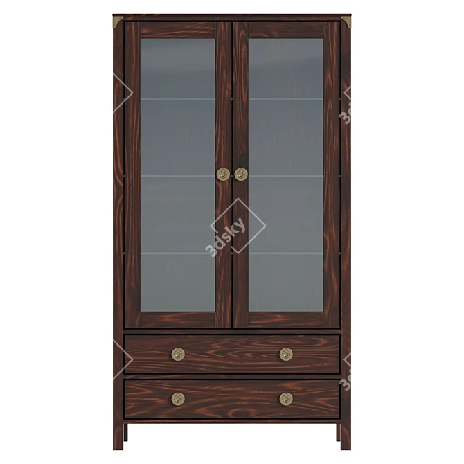 Balmoral Display Unit in Ivory 3D model image 2