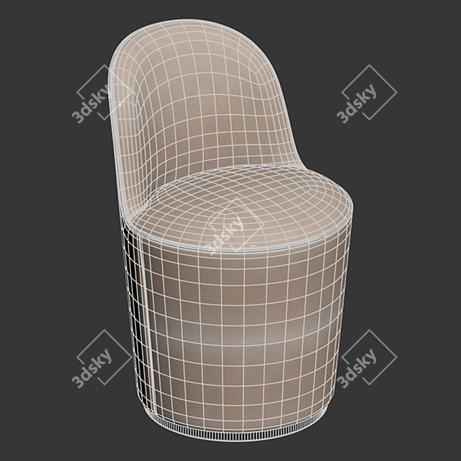 Seamless Textured Lounge Chair, 3D Product 3D model image 5