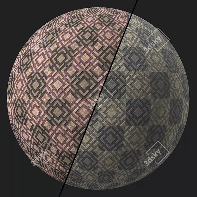 Stitched Fabric Sbsar 4k Seamless 3D model image 1