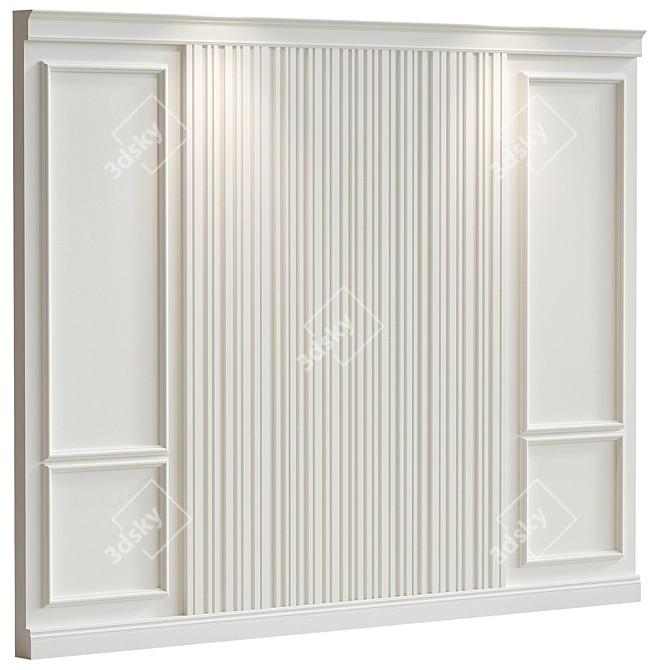 Decorative Plaster with Molding #013 3D model image 1