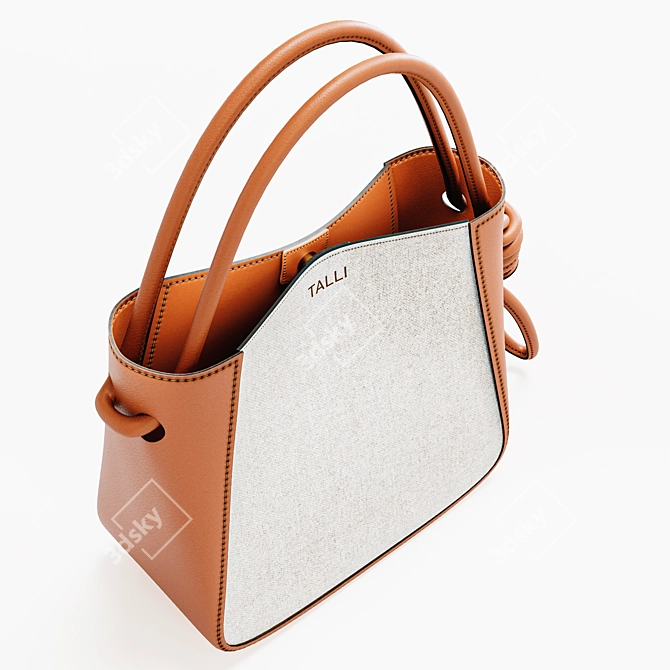 Elegant Trio of Women's Bags 3D model image 2