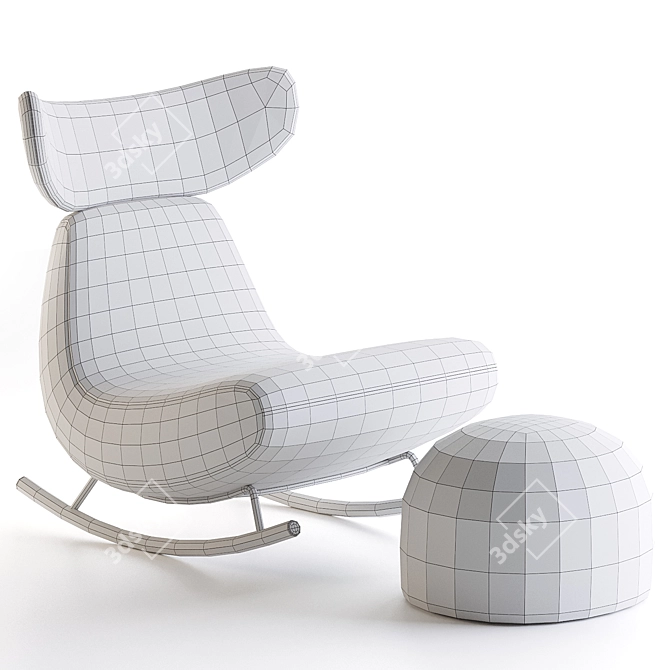 Modern Rivek Armchair Artipieces Design 3D model image 4