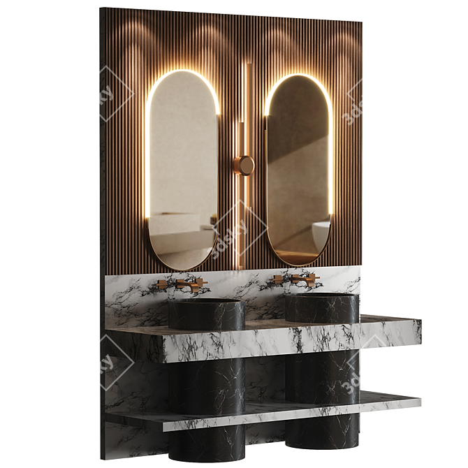 Modern Bathroom 2014 Set 3D model image 2