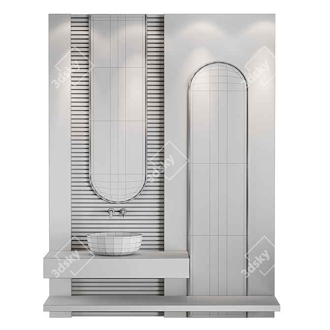 Modern Bathroom 3D Model Kit 3D model image 2