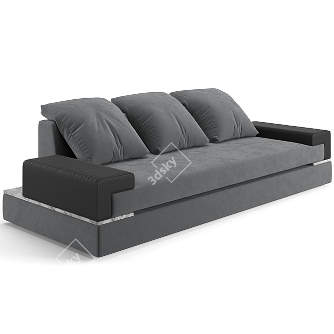 Luxury Living Group Somma Sofa 3D model image 2