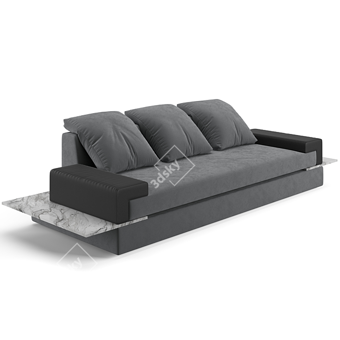 Luxury Living Group Somma Sofa 3D model image 4