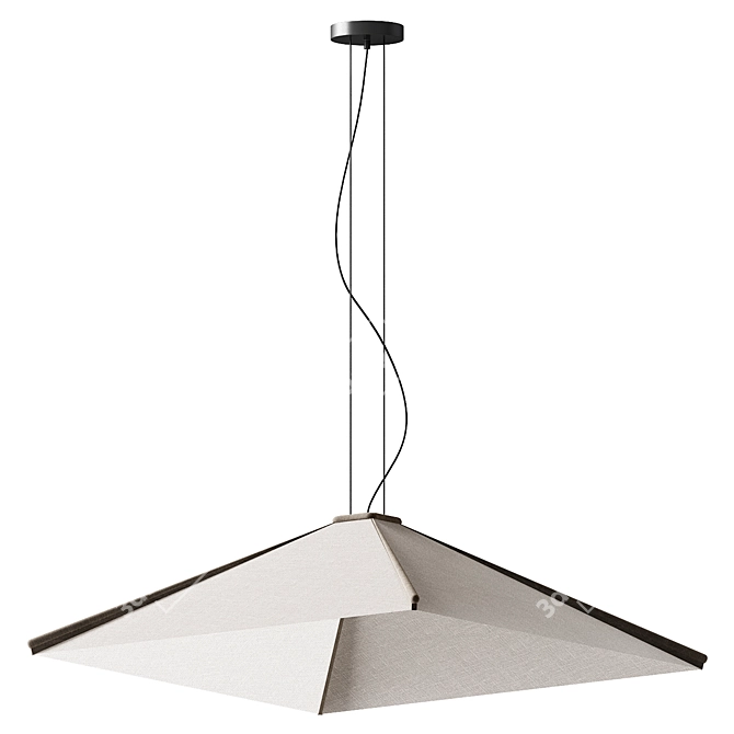 Modern Elegance: Salina Suspension Lamp 3D model image 4