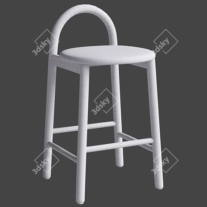 Elegant Bobby Bar Stool Model 3D model image 5