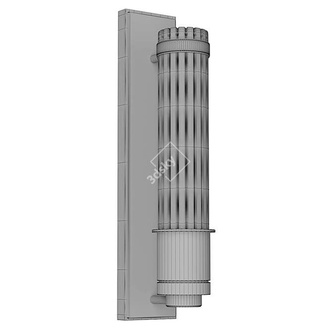 Quintiesse Bathroom Sconce QN-WELLINGTON1-AB 3D model image 2