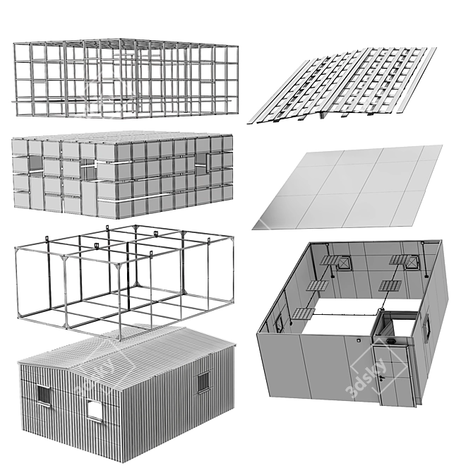 Portable Living Unit "Base 3D model image 4