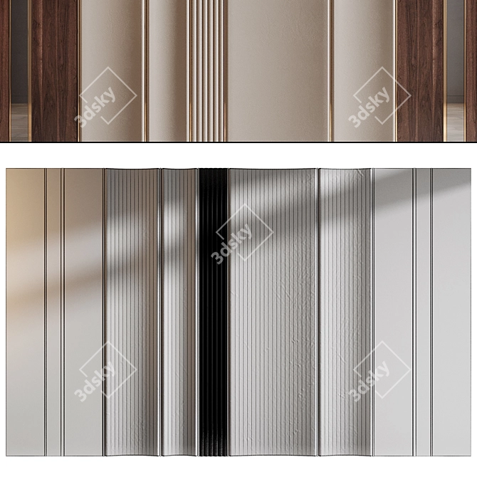  Dimensional Wall Panel Decor 3D model image 2