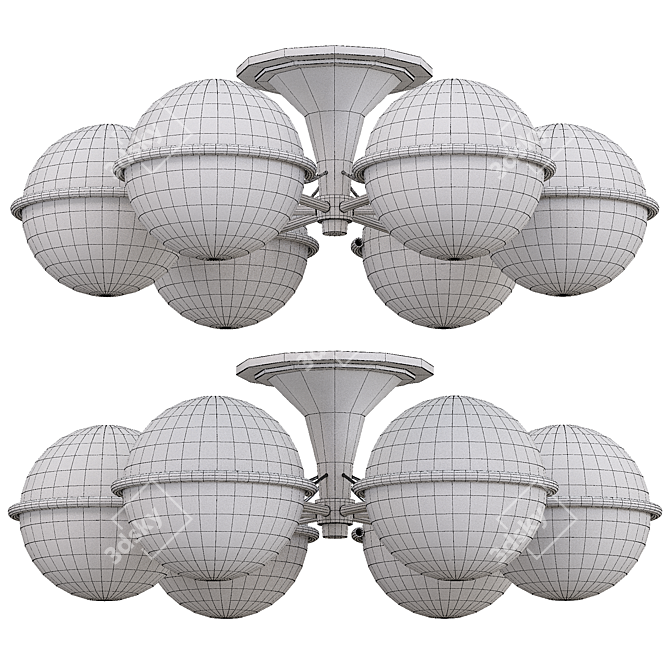 Stilnovo Atomic Globe Ceiling Lamp 3D model image 2