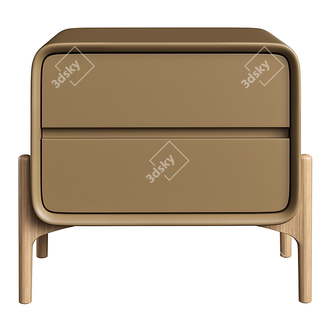 Bedside Cabinet, Various Colors & Sizes 3D model image 4