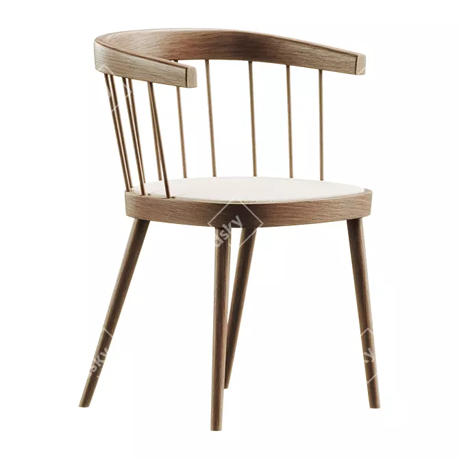 Modern Dining Portman Chair 3D 3D model image 2