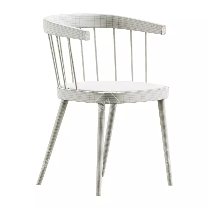 Modern Dining Portman Chair 3D 3D model image 4