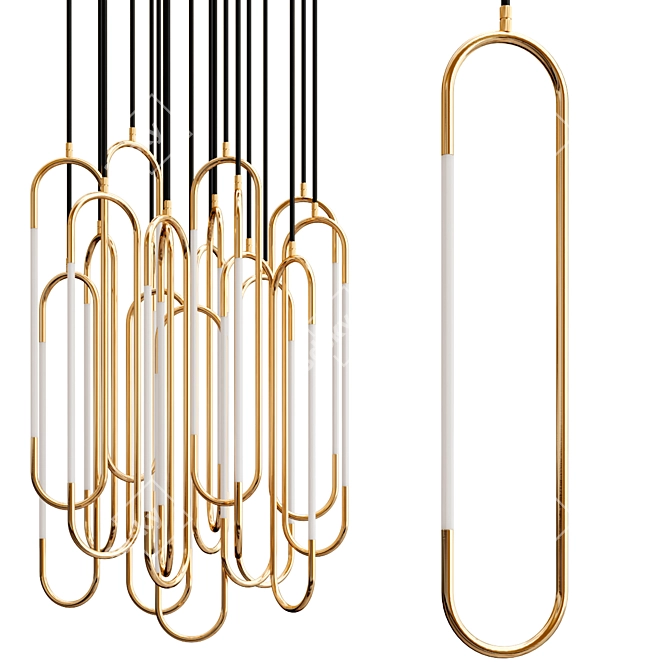 Sleek Rod Lighting Collection 3D model image 1