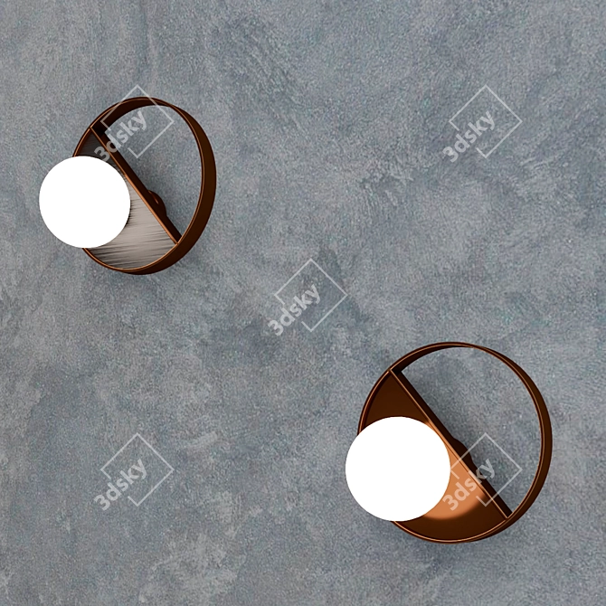 Sleek Wall Light Duo 3D model image 4