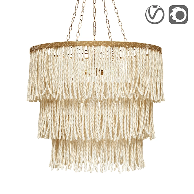 Three-Tier Pendant Light ARRICKA 3D model image 1