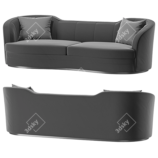 Eclipse Luxury Sofa Stylish Design 3D model image 1