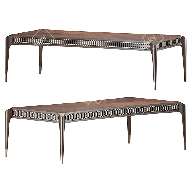 Oxford Mid Coffee Table 3D model image 1