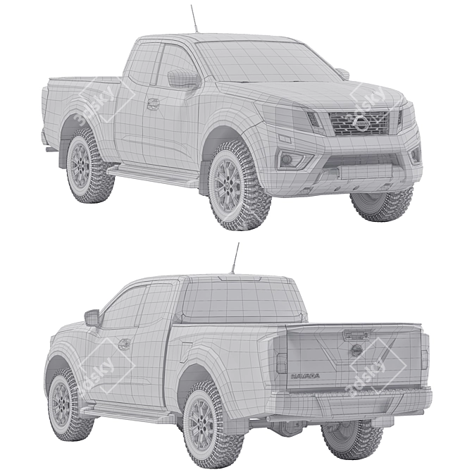 Vehicle 3D Model Archive - FBX, Textures 3D model image 2