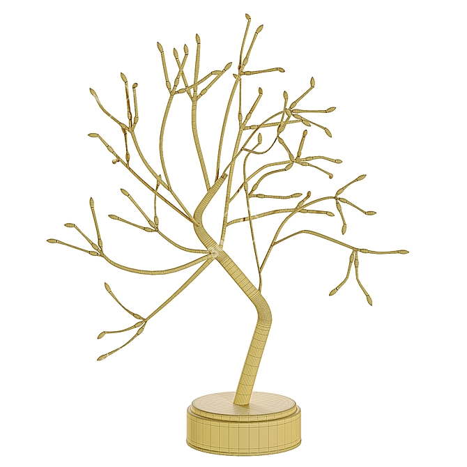 Tree Night Light Decorative Sculpture 3D model image 4