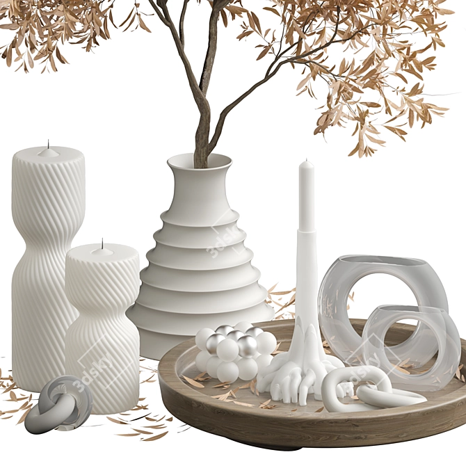 Elegant Decor Set Vol 17 3D model image 2