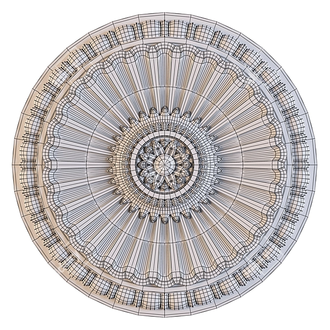 Ceiling Rosette 47 3D model image 2