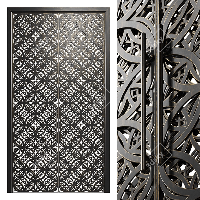 Arabic Modern Door 563 3D model image 2