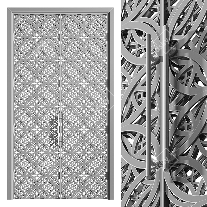 Arabic Modern Door 563 3D model image 3