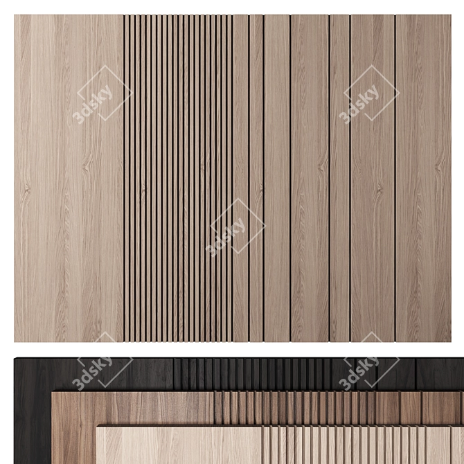 Flexible Modular Wall Panel 3D model image 1