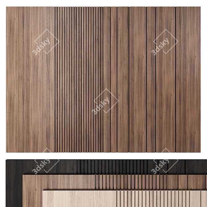 Flexible Modular Wall Panel 3D model image 2