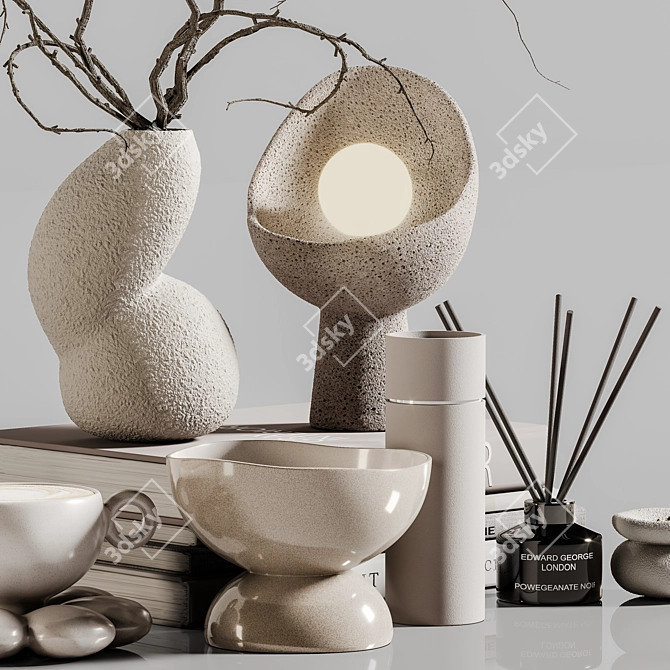 Elegance Essentials Decor Set 3D model image 6