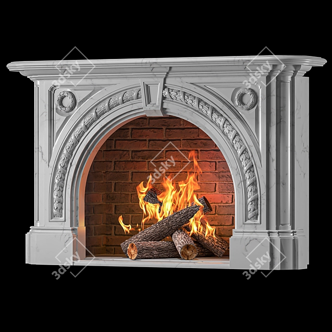 Victorian Westland London Fireplace 14777 3D model image 1