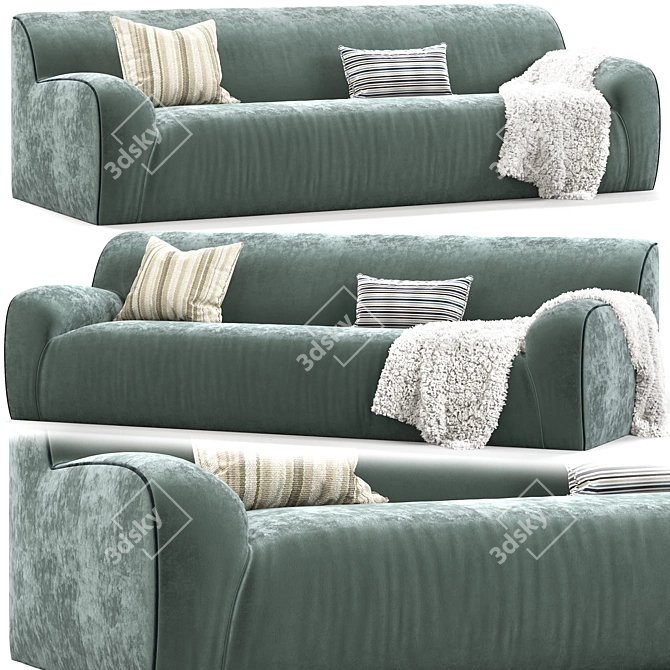 Mediterraneo Baker Sofa by Paola Navone 3D model image 1